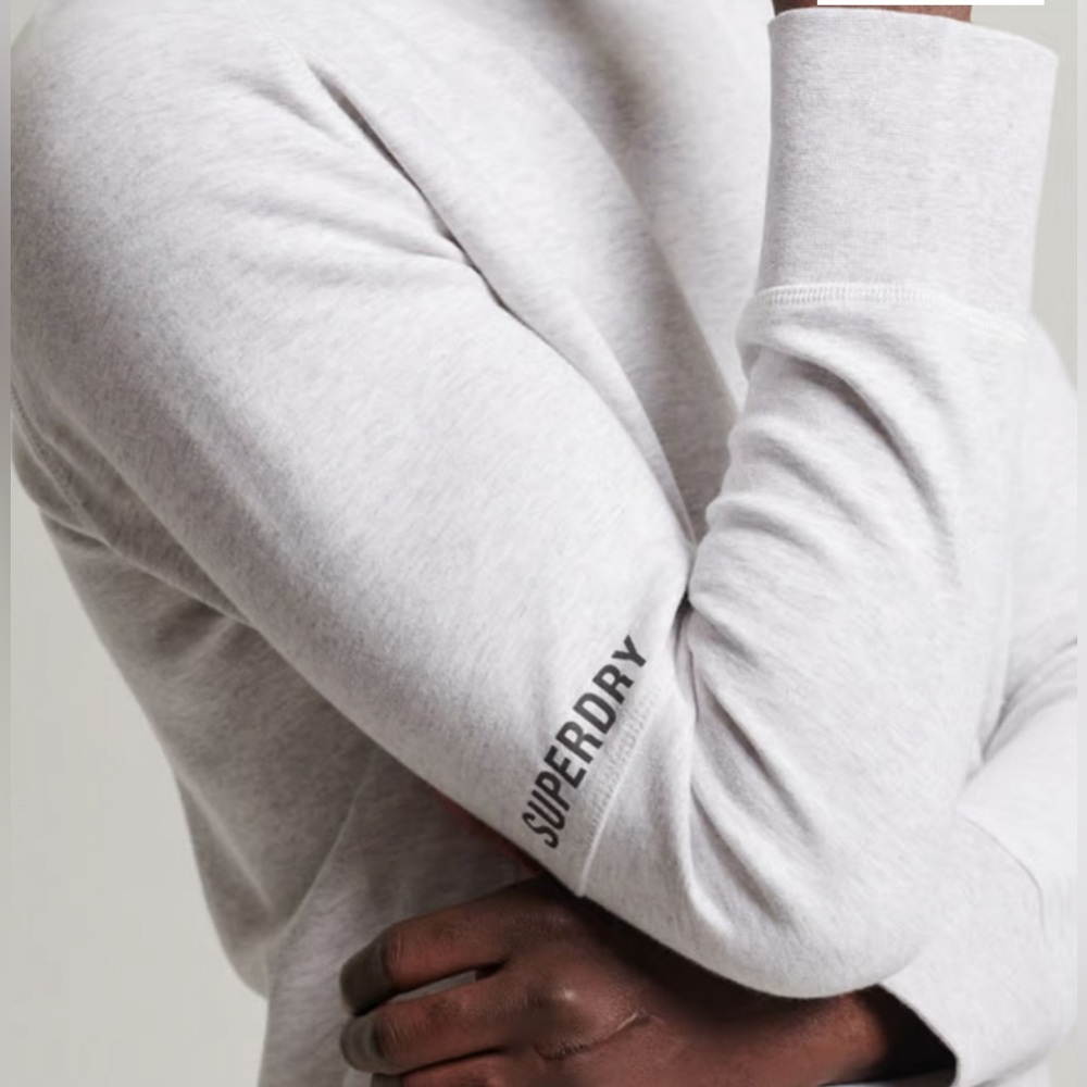 Superdry Code Tech Crew Sweatshirt Light Grey Sz L - image 5